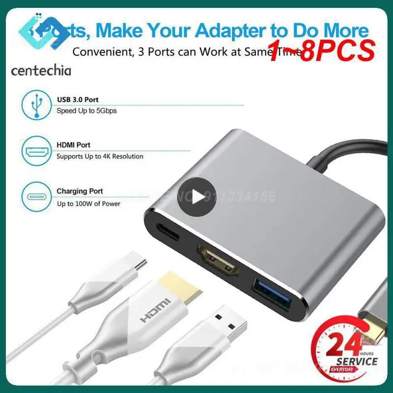 Pd   CŸ-HDMI ȣȯ  , USB-C 3.1 , CŸ ø ŷ ̼, 3 in 1, 4k, 1-8PCs